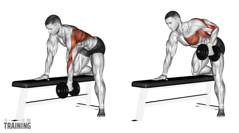 One-arm dumbbell row form