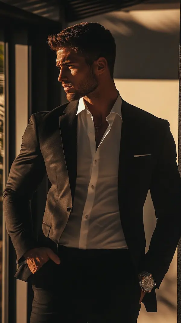 Well-groomed man in suit