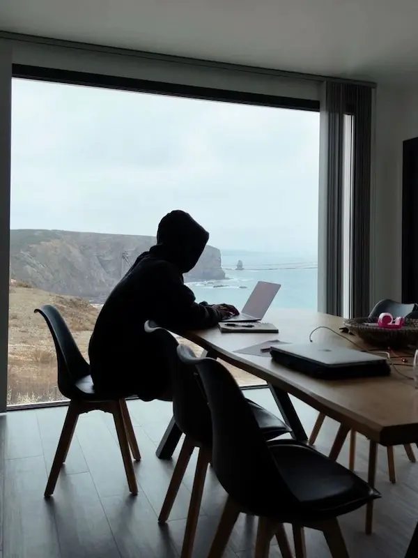 Working with ocean view