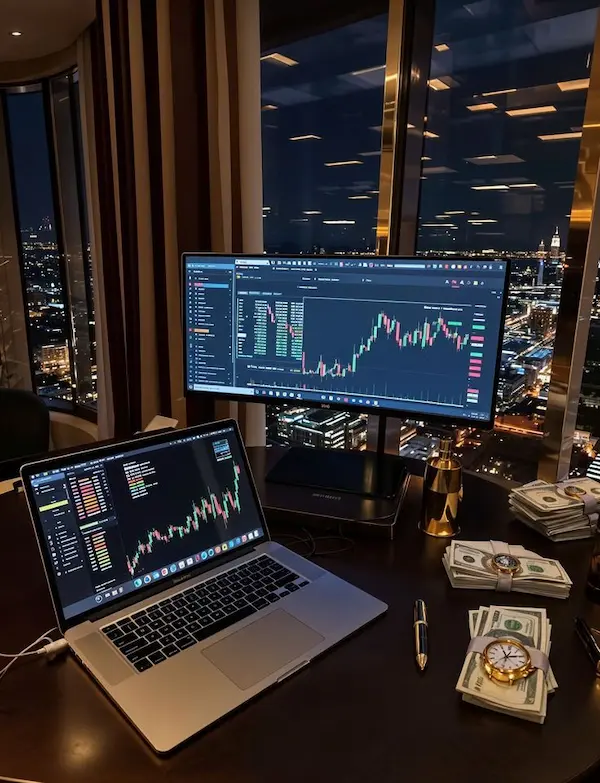 Trading desk setup