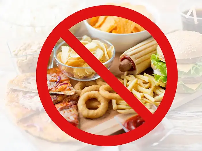 Avoid processed junk food